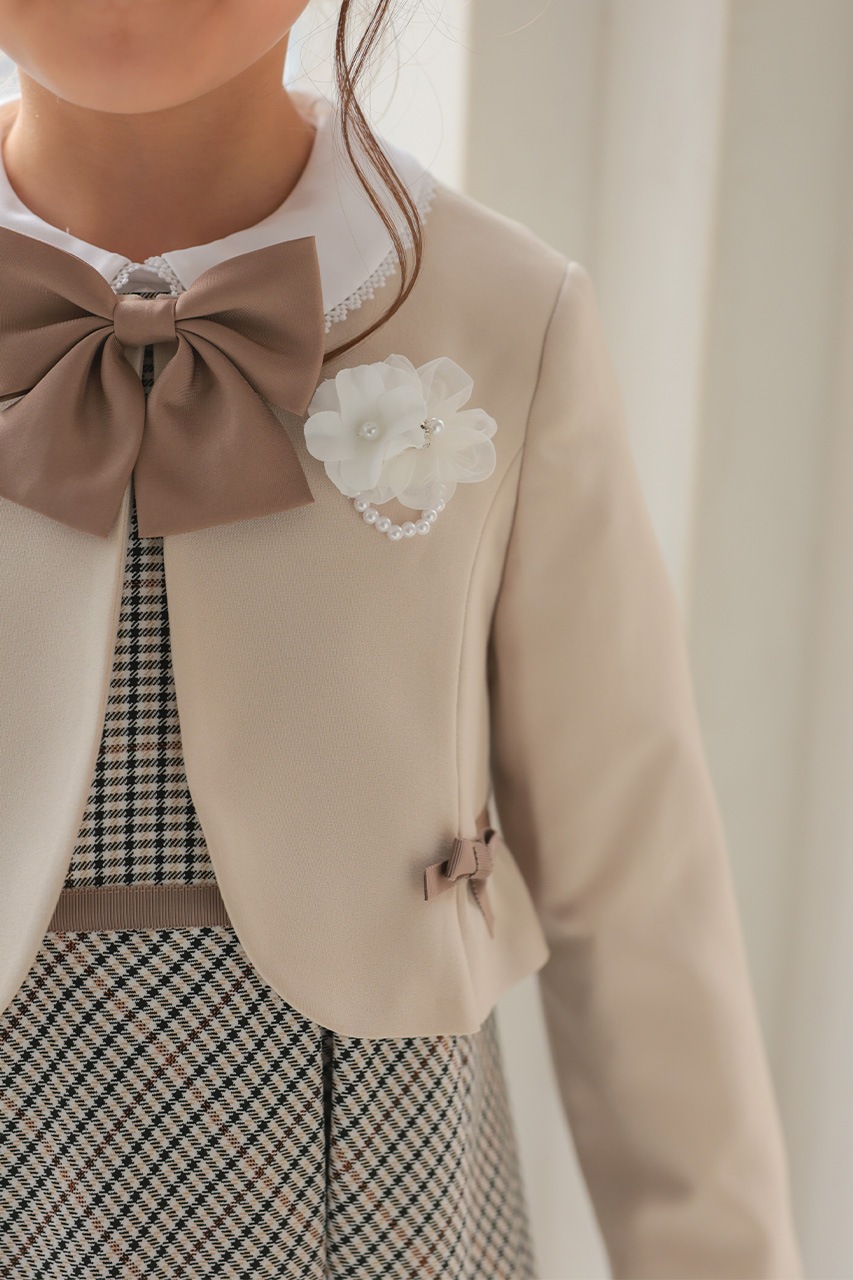 Girls �֥饦���դ���ܥ�����å����󥵥�֥� 120cm(���ԡ���/�֥饦��/�ܥ��/��ܥ�/����������5�����å�)