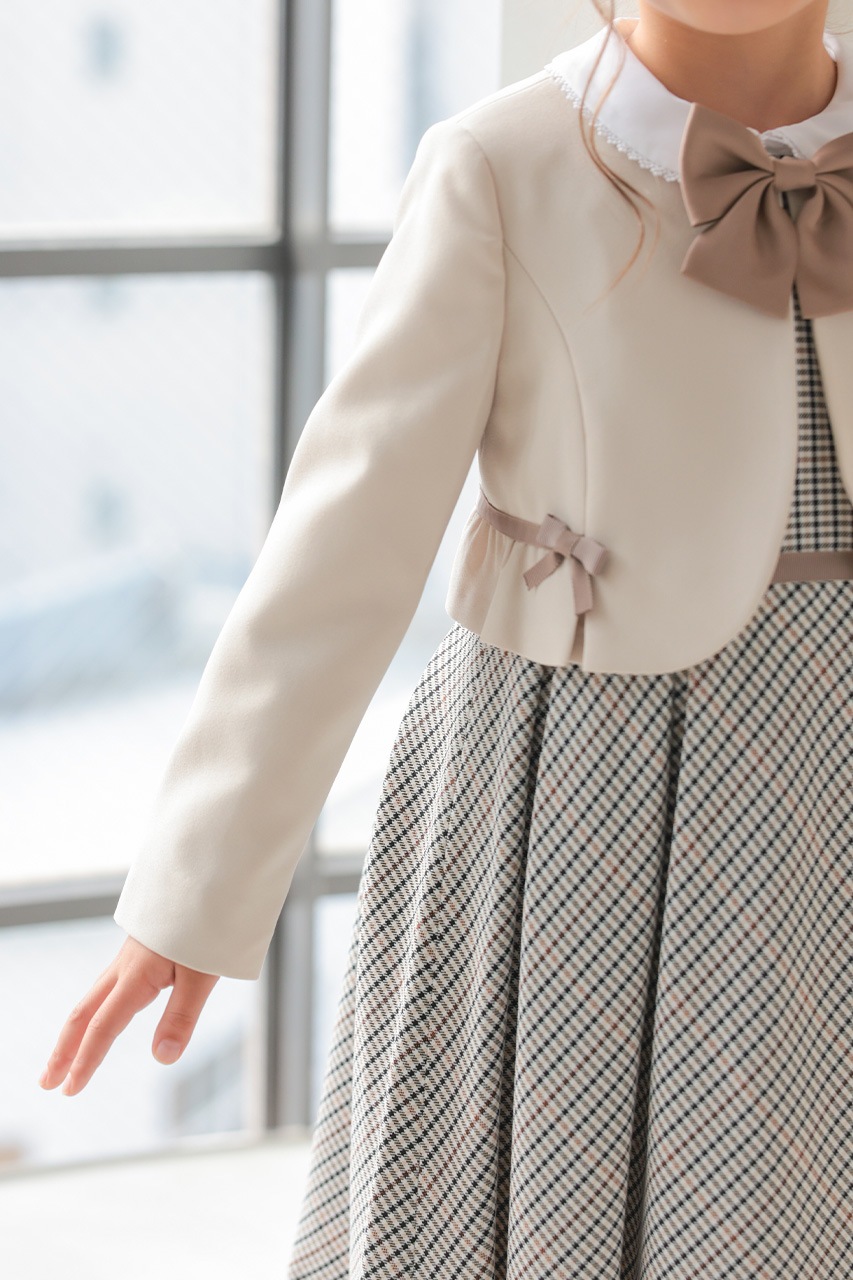 Girls �֥饦���դ���ܥ�����å����󥵥�֥� 120cm(���ԡ���/�֥饦��/�ܥ��/��ܥ�/����������5�����å�)