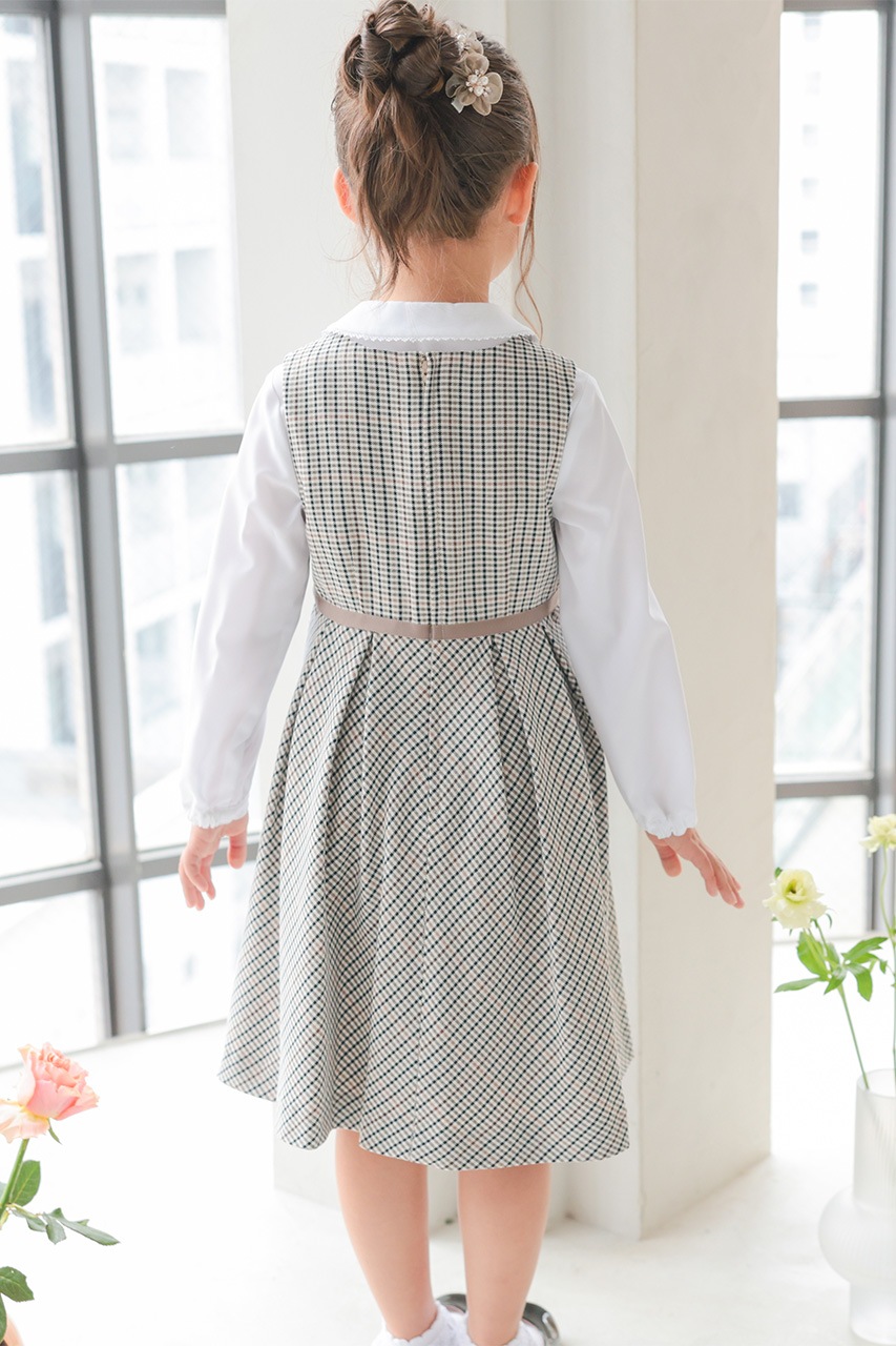 Girls �֥饦���դ���ܥ�����å����󥵥�֥� 120cm(���ԡ���/�֥饦��/�ܥ��/��ܥ�/����������5�����å�)