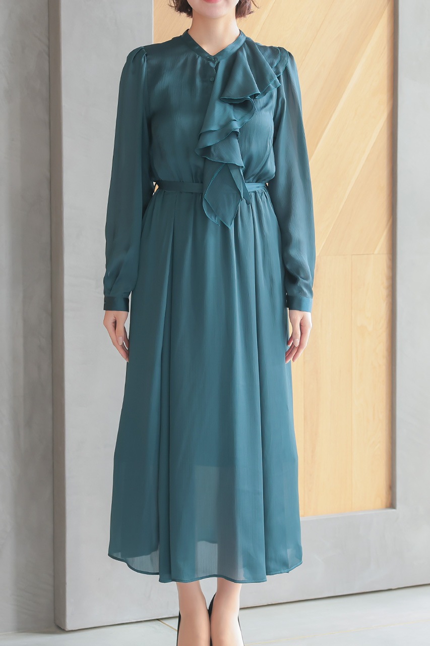 ted baker パフスリーブ シア サテン ロング ドレス ワンピース 000000000800_JZ0BgmN.jpg