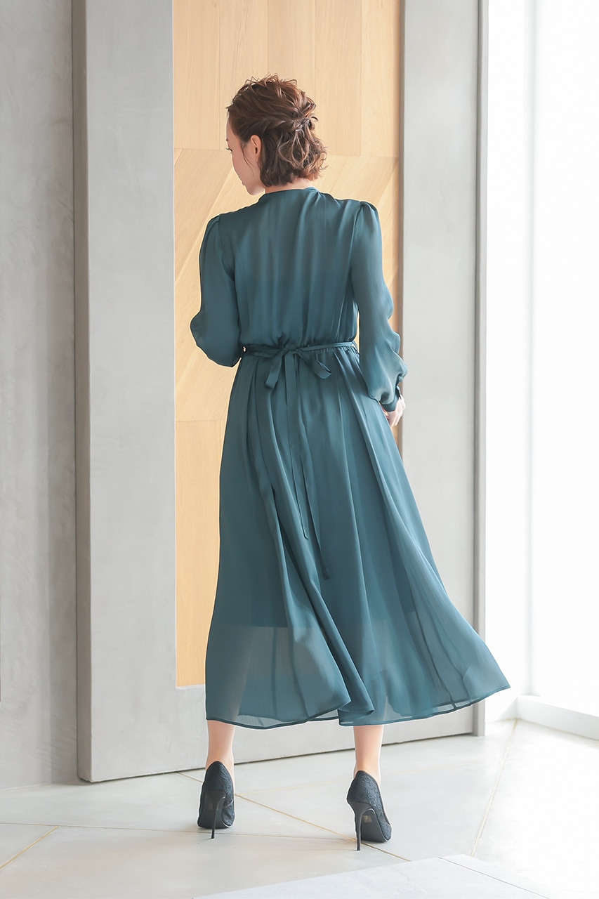 ted baker パフスリーブ シア サテン ロング ドレス ワンピース 000000000794_lRZskPU.jpg