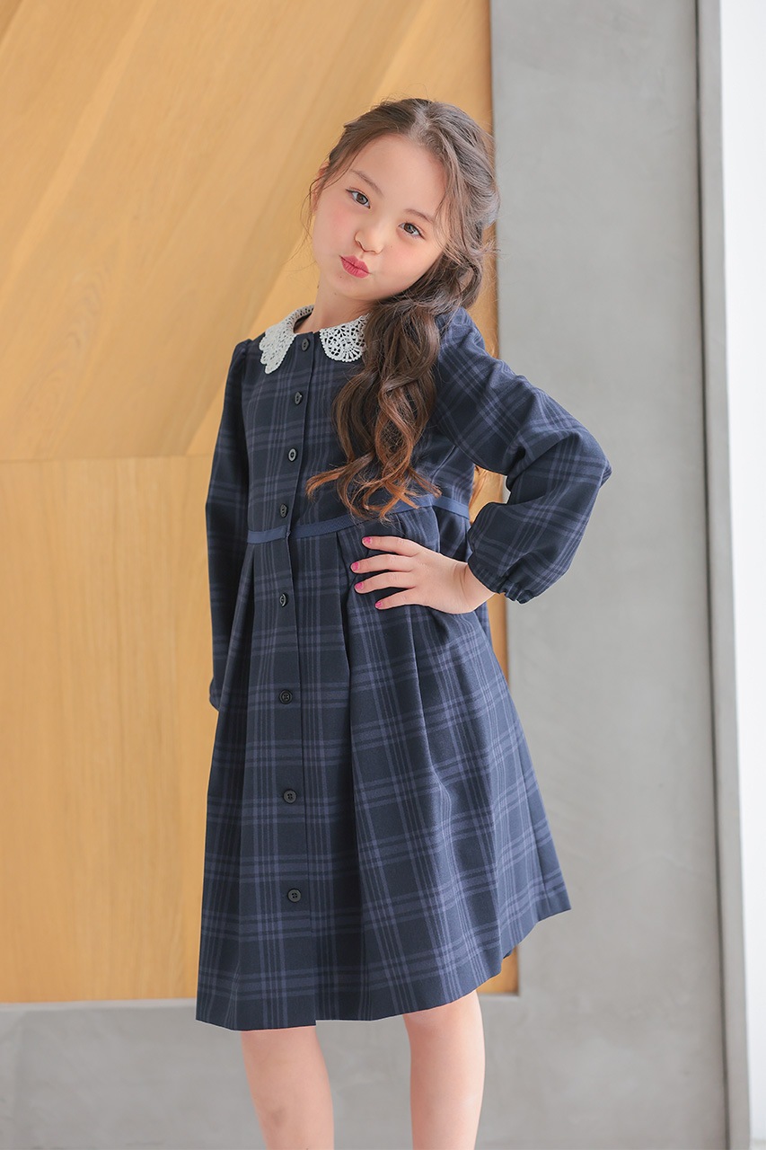 ★美品★バーバリー＊定番チェック柄＊襟付き＊ワンピース＊120㎝ ☆美品☆バーバリー＊定番チェック柄＊襟付き＊ワンピース＊120