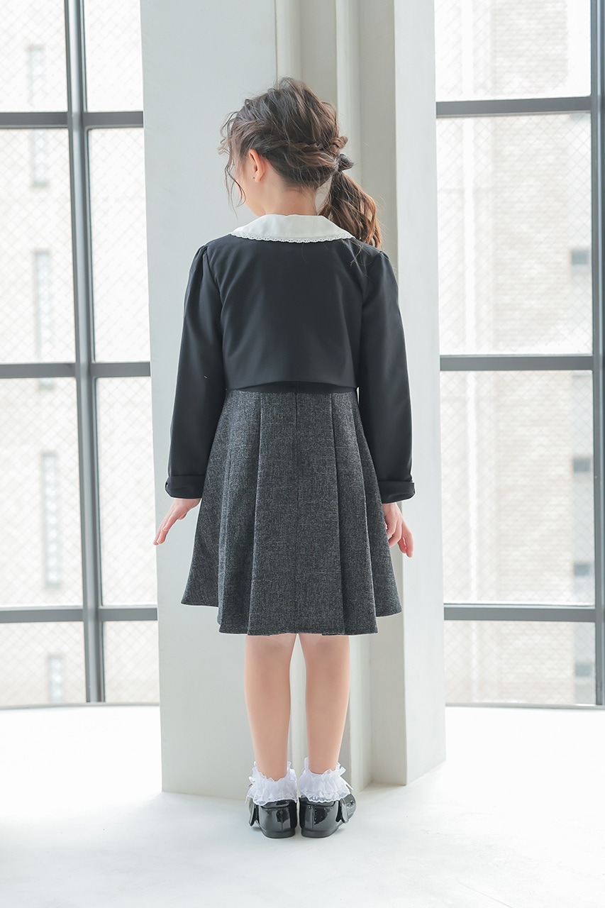 Girls ツイードライクワンピースアンサンブル 120cm(ワンピース/ボレロ