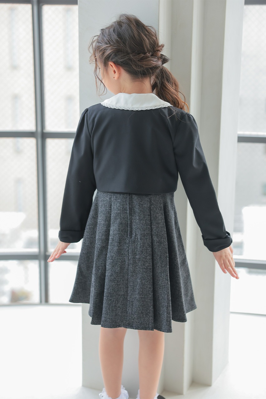 Girls ツイードライクワンピースアンサンブル 120cm(ワンピース/ボレロ