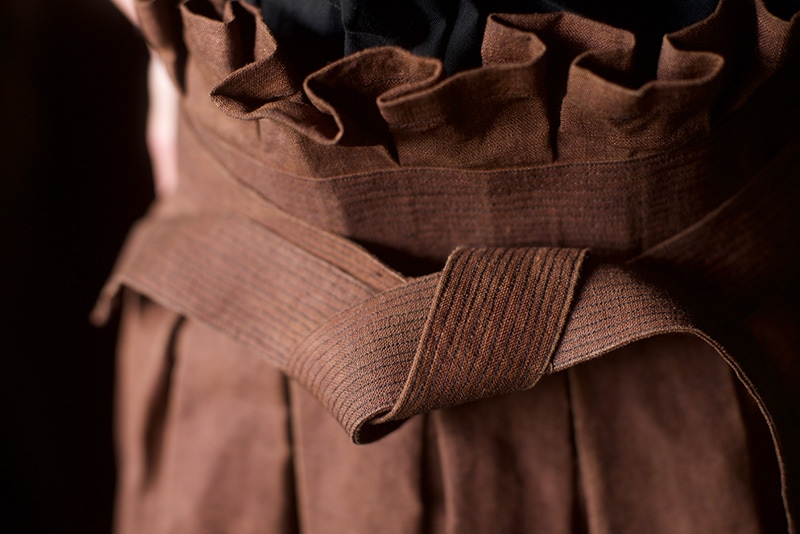 柿渋染め 前掛け