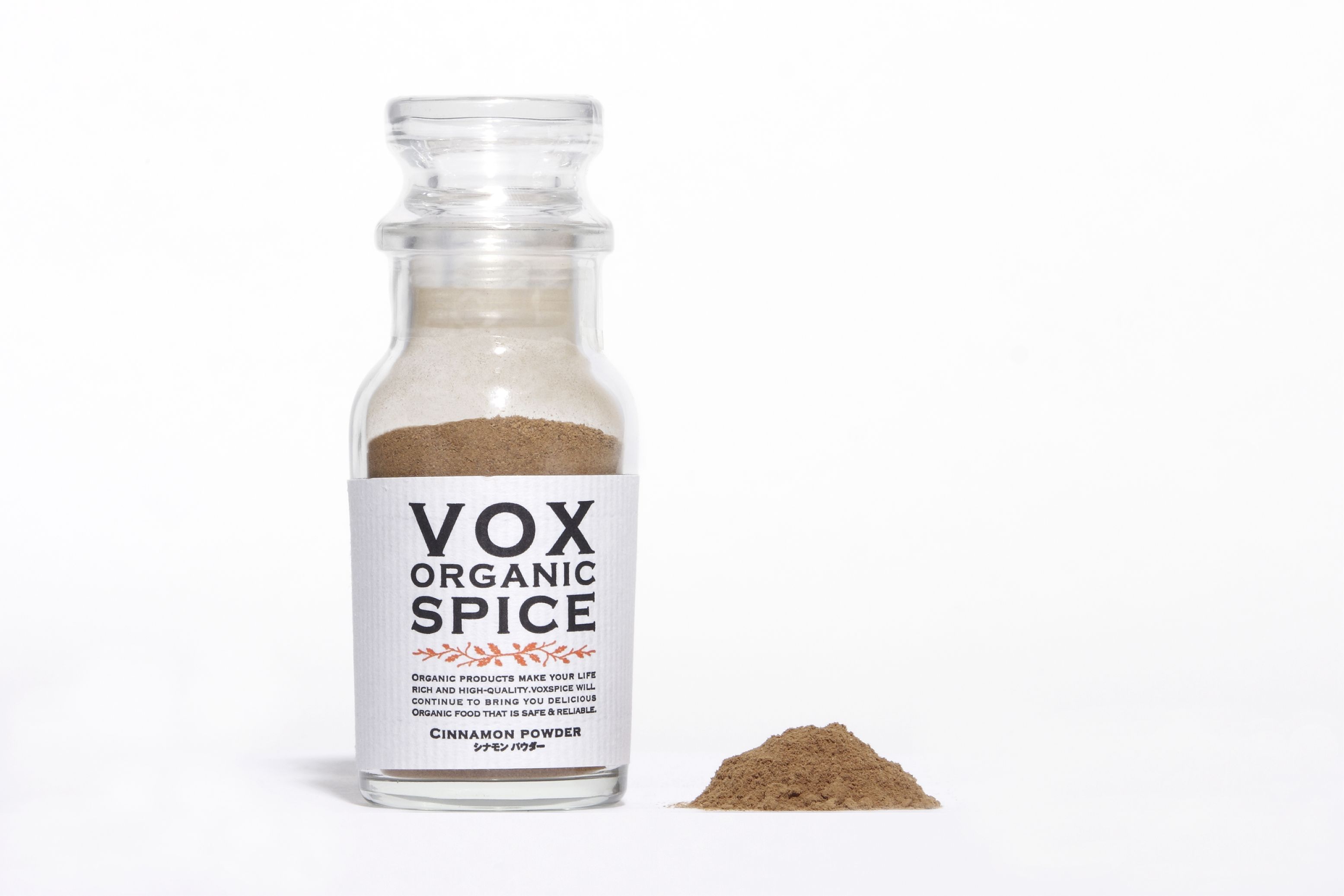 オーガニック シナモン パウダー 22g 瓶入り 一般 非会員の方 Voxspice 国際クレイセラピー協会 Ica