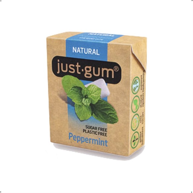ジャストガム ペパーミント 1個 21g プラスチックフリー ナチュラルチューインガム 一般 非会員の方 旅キッチン 国際クレイセラピー協会 Ica