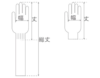 ガーゼロング手袋