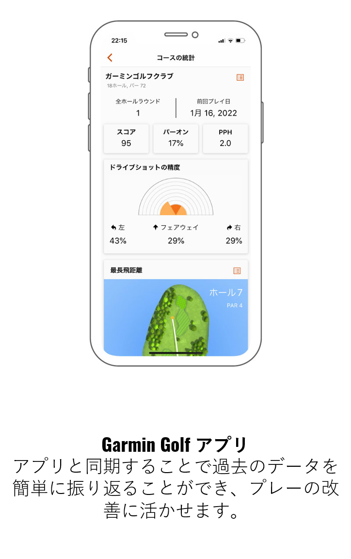 Approach S70 42mm ゴルフGPSウォッチGray(グレー)
