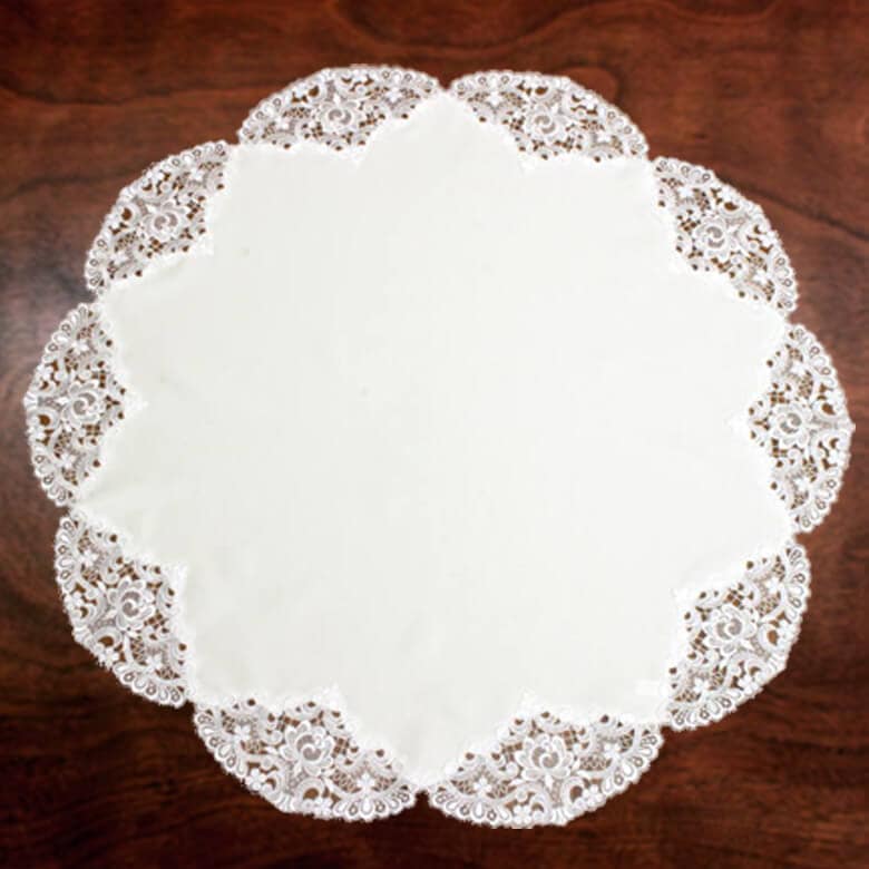 プラウエン レーステーブルクロス 約32cm Carmen プラウエン ギュピールレース テーブルクロス 約90cm