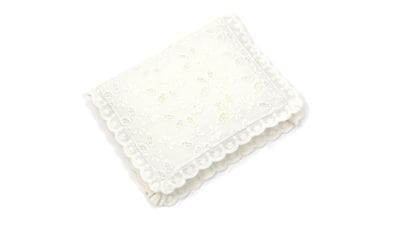 アイレットワーク ミニティッシュケース 約10×12cm [Blanc casse]