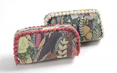 ジャカード織 眼鏡ケース 約7×15.5×4cm [botany]