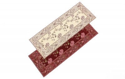 シェニール織 テーブルセンター 約33×90cm [Rose Palace]