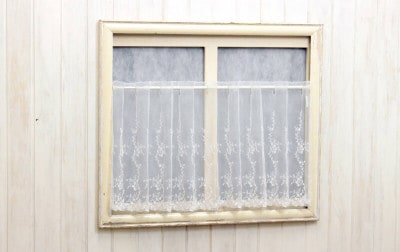 チュールレース カフェカーテン 約幅135×45cm [klaine blume]