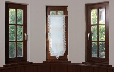 ギュピールレース スリムカーテン 約36×90cm [Fairy rose]