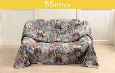 SALE】プリントキルト マルチカバー 約200×200cm｜インテリアレース