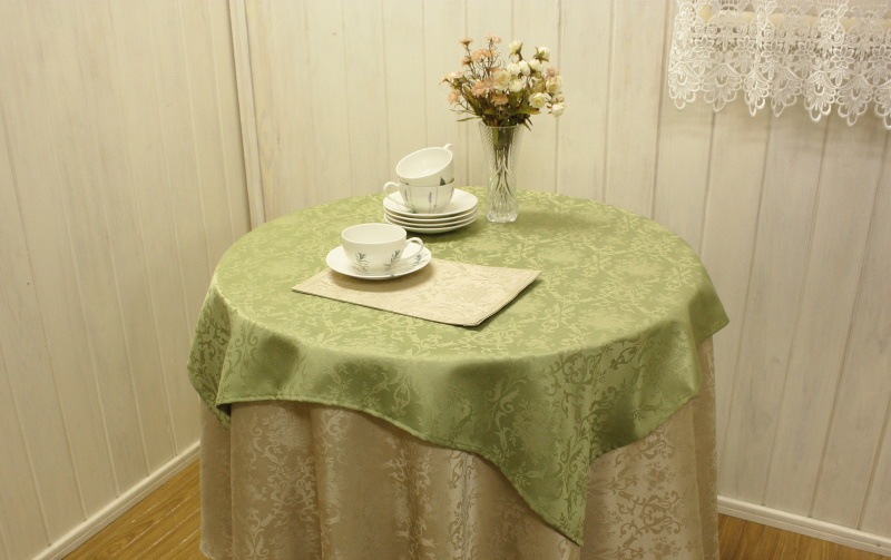 damask elegance 撥水ジャカード織 テーブルクロス 約90×90cm