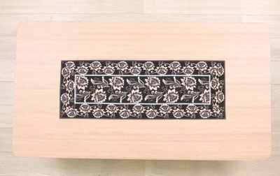 シェニール織 テーブルセンター 約32×90cm [Brownie]