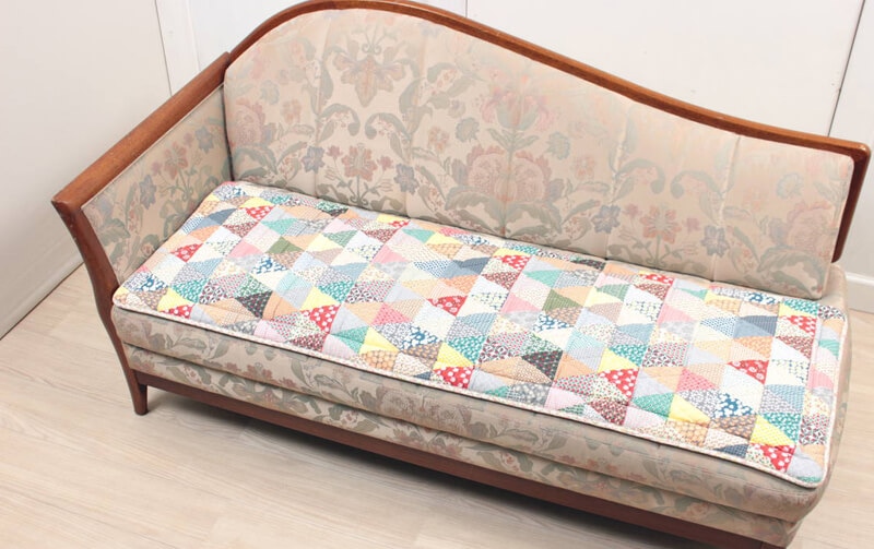 flower-flag コットンキルト ロングシートクッション 約50×150cm