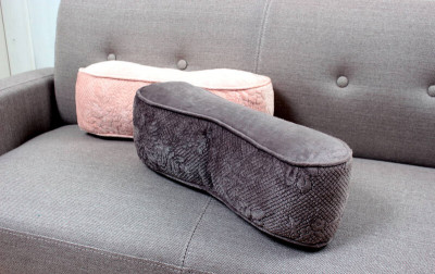 マイクロファイバー  腰当クッション 約12×43×12cm [Lisser]