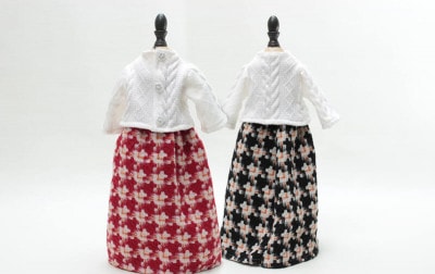 【着せ替え用】ウールスカート 約25cm