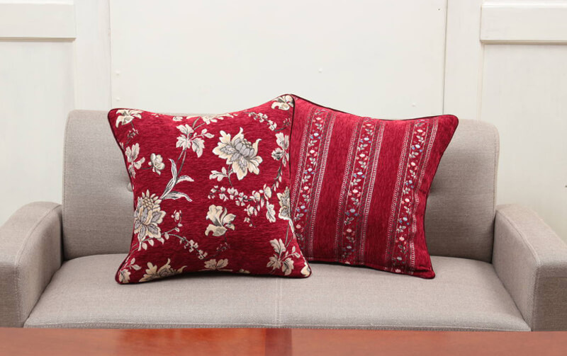 corundum シェニール織 クッションカバー 約45×45cm｜インテリアレース