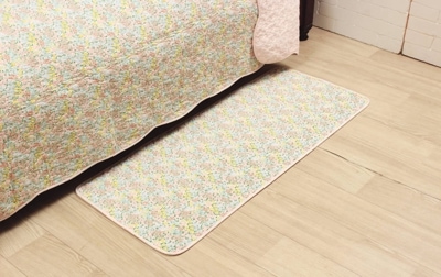 コットンキルト ロングマット 約48×120cm [Flower Picnic]