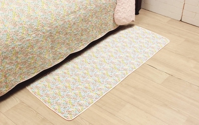 コットンキルト ロングマット 約48×150cm [Flower Picnic]