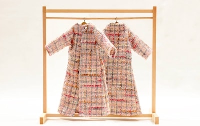 【着せ替え用】ツイードコート 約33cm