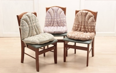 ハート柄  シェニール織 チェアクッション 約45×80cm