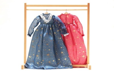 【着せ替え用】星屑柄 パーティードレスセット