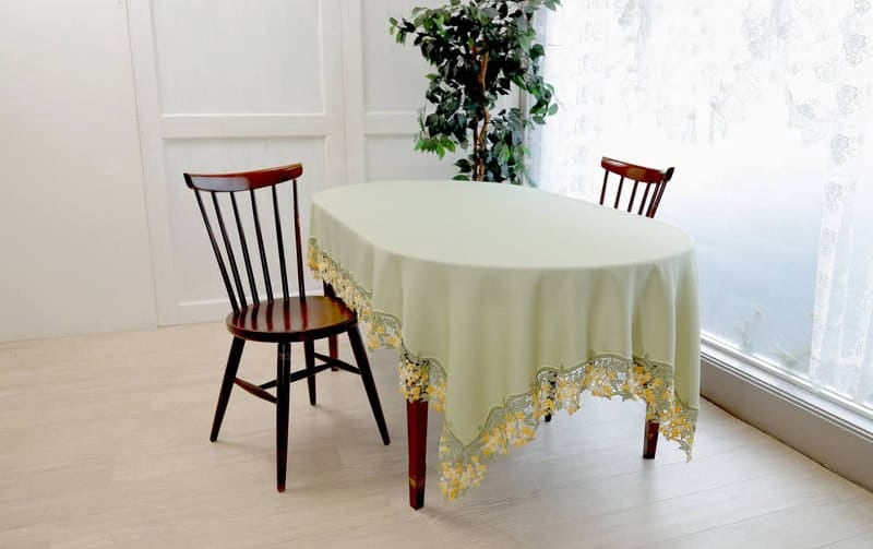  DAMASK テーブルクロス Damask rose ダマスク柄ジャカード織 テーブルクロス 約120