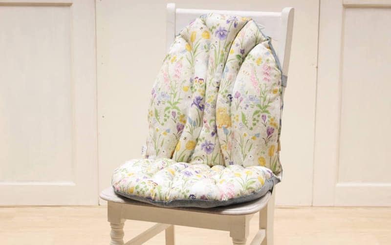 ボタニカルプリント チェアクッションL 約45×90cm [Lapin Botanique
