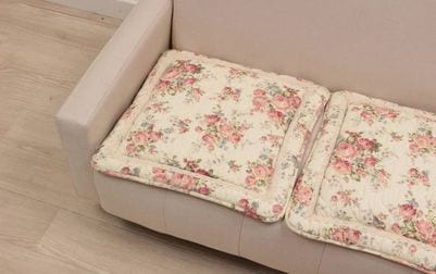 コットンキルト シートクッション 約50×50cm [Rose Mellow]