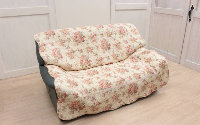 コットンキルト マルチカバー 約135×195cm [Rose Mellow]｜インテリア