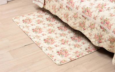 コットンキルト ロングマット 約60×120cm [Rose Mellow]