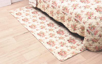 コットンキルト ロングマット 約60×180cm [Rose Mellow]