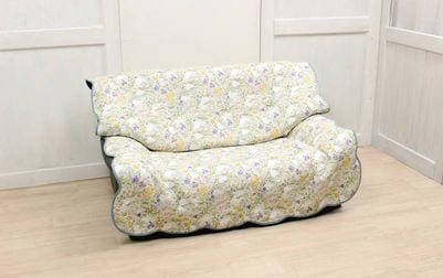 コットンキルト マルチカバー 約135×195cm [Lapin Quiltine]