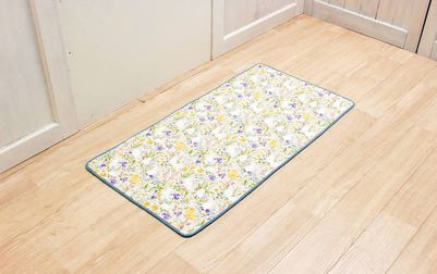 コットンキルト ロングマット 約60×120cm [Lapin Quiltine]