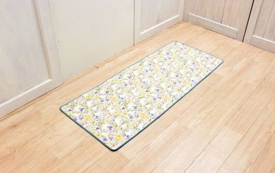 コットンキルト ロングマット 約60×150cm [Lapin Quiltine]