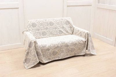 シェニール織 マルチカバー 約140×200cm [Toile Classique]