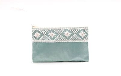 フラットポーチ ミニマルデザイン 約12×20cm [Velinor]