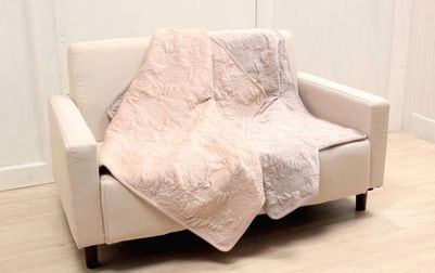 ブランケット マイクロファイバーキルト 約105×75cm [Chaleur Quilt]