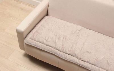 ロングシートクッション マイクロファイバーキルト 約50×120cm [Chaleur Quilt]