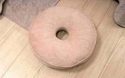 円座 マイクロファイバーキルト 直径約40cm [Chaleur Quilt]