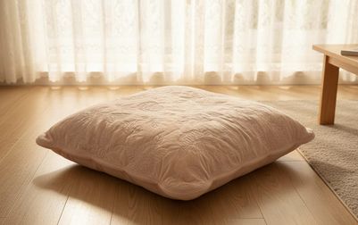 座布団カバー マイクロファイバーキルト 約55×59cm [Chaleur Quilt]