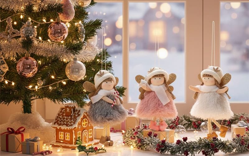   クリスマスオーナメント 天使 星ステッキの天使 オーナメント | POLKA ドイツ工芸品