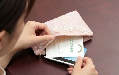 フラットポーチ シェニール織 約13×21cm [Elisea]