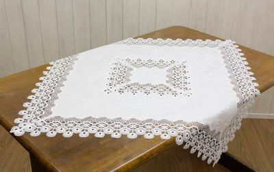 テーブルクロス 撥水ジャカード織 約90×90cm