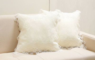 クッションカバー ２枚組 撥水ジャカード織 約45×45cm